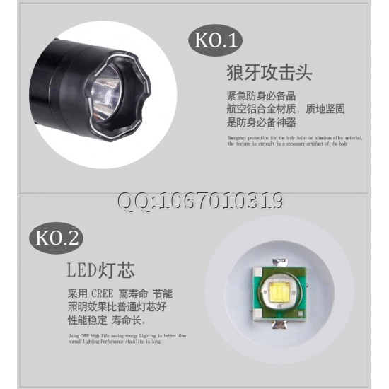 1101型帶強光電筒式電擊器